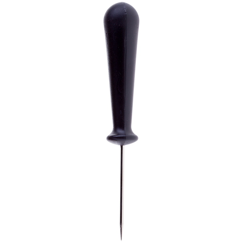 Шило канцелярское, общая длина 150 мм, диаметр иглы 3 мм, ручка черная, блистер с подвесом