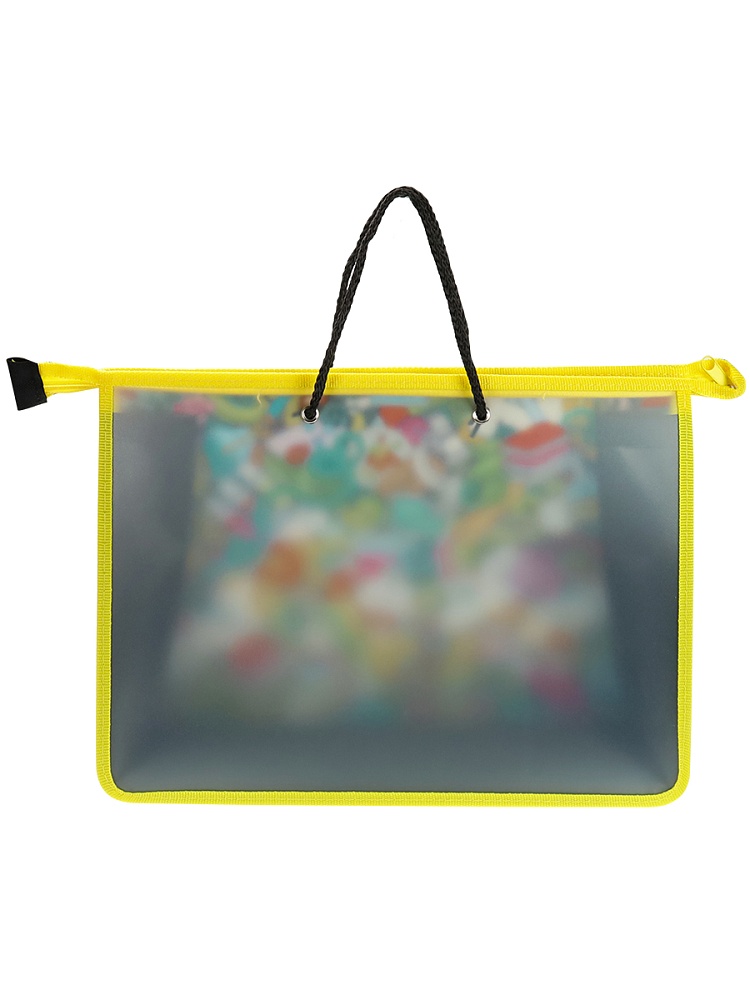 Папка детская на шнурке А4 ШКОЛЬНЫЙ БУМ (П-1092) печать на ткани