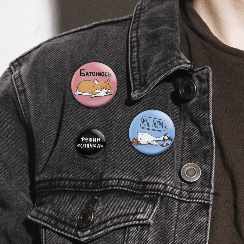 Значки закатные арт. 71107 / 50 ГЕРОИ С ХАРАКТЕРОМ ( 3 шт. в наборе; размер значка/-ов: 37/25 мм, материал значка/-ов: пластик, металл; способ изготов