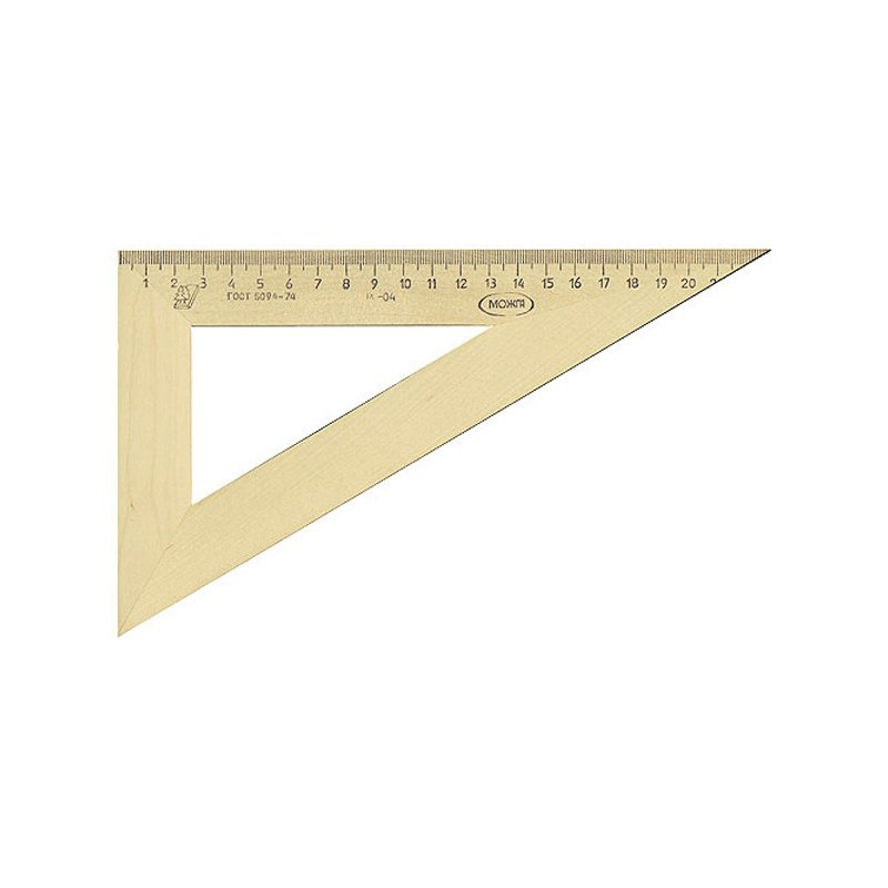 Треугольник деревянный, 30*, 23 см