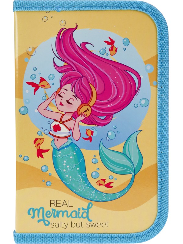 Пенал 1-секц, большой, с отк.планкой РУСАЛКА-МЕЛОМАН