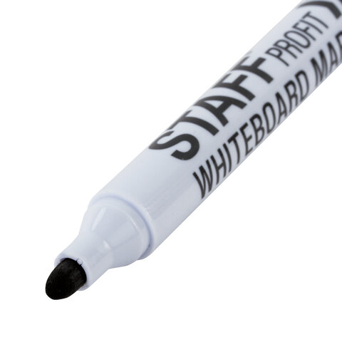 Маркер для доски STAFF "Profit", ЧЕРНЫЙ, круглый наконечник, 2,5 мм