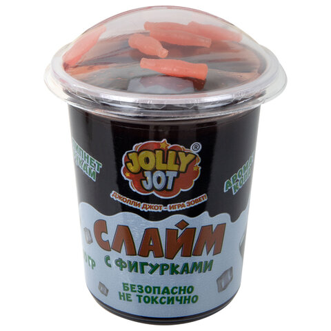 Слайм с фигурками, вкусняшки, 200 г, АССОРТИ 6 видов, JOLLY JOT (ДЖОЛЛИ ДЖОТ)
