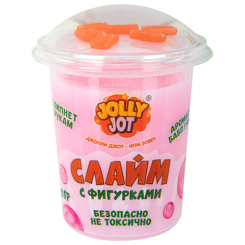 Слайм с фигурками, вкусняшки, 200 г, АССОРТИ 6 видов, JOLLY JOT (ДЖОЛЛИ ДЖОТ)