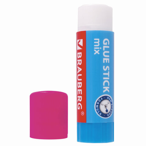 Клей-карандаш BRAUBERG MIX, 25 г, PVP основа