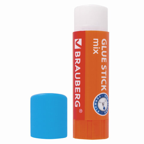 Клей-карандаш BRAUBERG MIX, 25 г, PVP основа