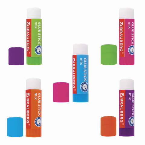 Клей-карандаш BRAUBERG MIX, 25 г, PVP основа