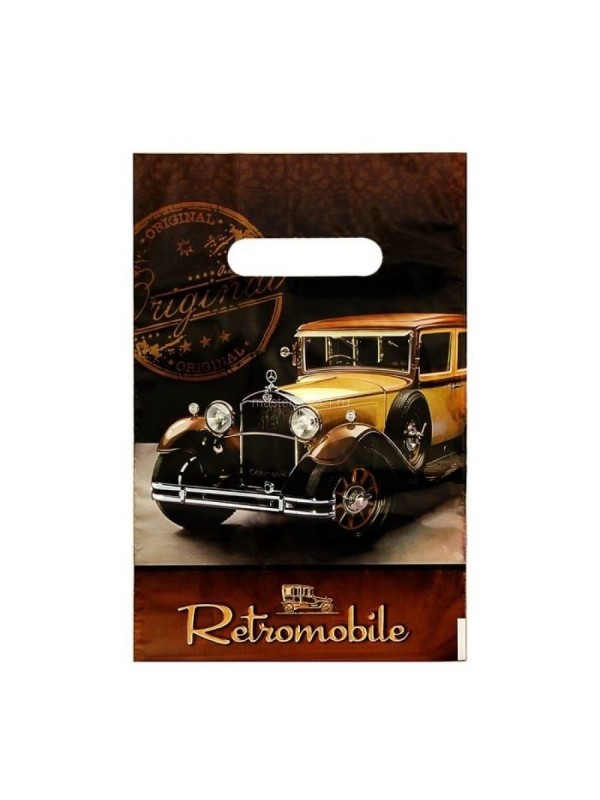 Пакет полиэтиленовый вырубной "Ретромобиль" (20*30 см)