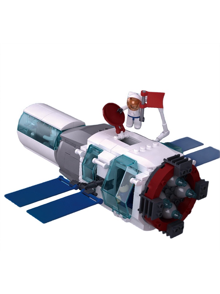 Конструктор пластиковый "Космический спутник ", 292 дет., в коробке (Арт. M38-B1198)