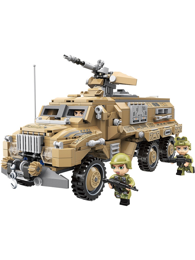 Конструктор пластик. Броневик (603 дет., в коробке) ( Арт. 22014Q)