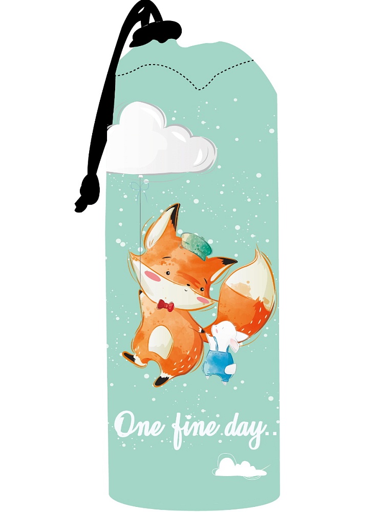 Пенал на молнии со шнурком МИЛЫЙ ЛИСЕНОК