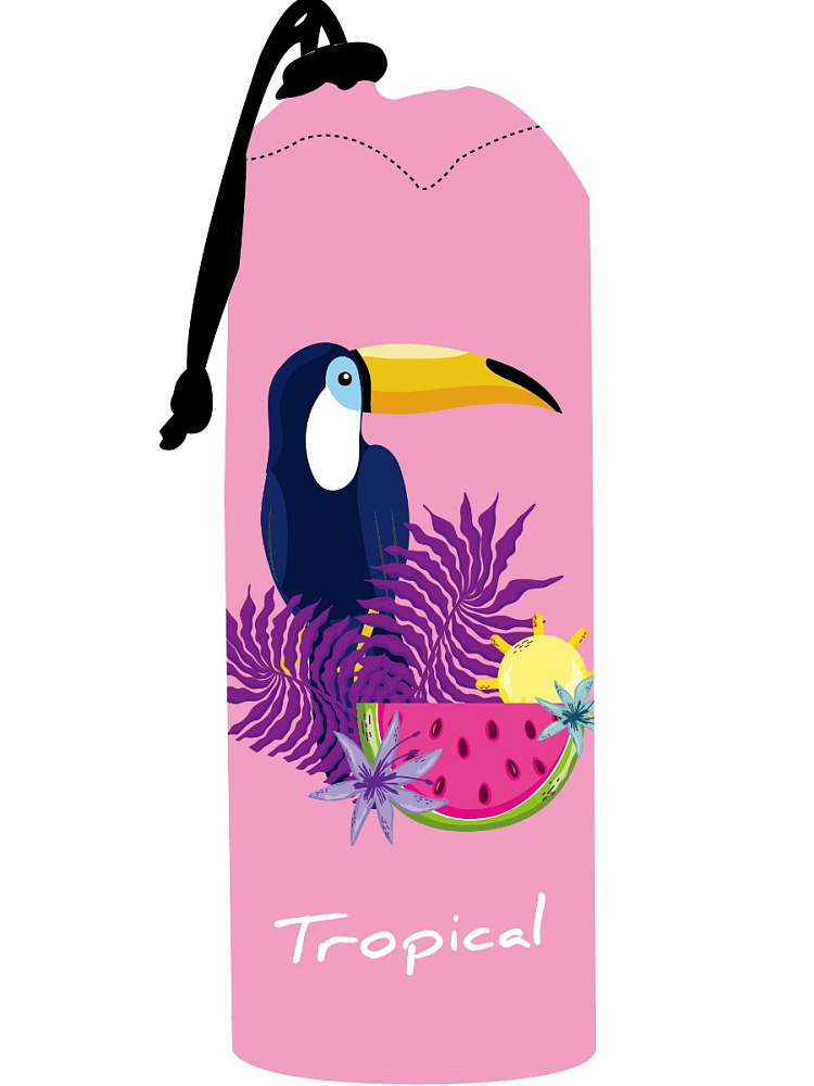 Пенал на молнии со шнурком РАЙСКИЕ ПТИЦЫ