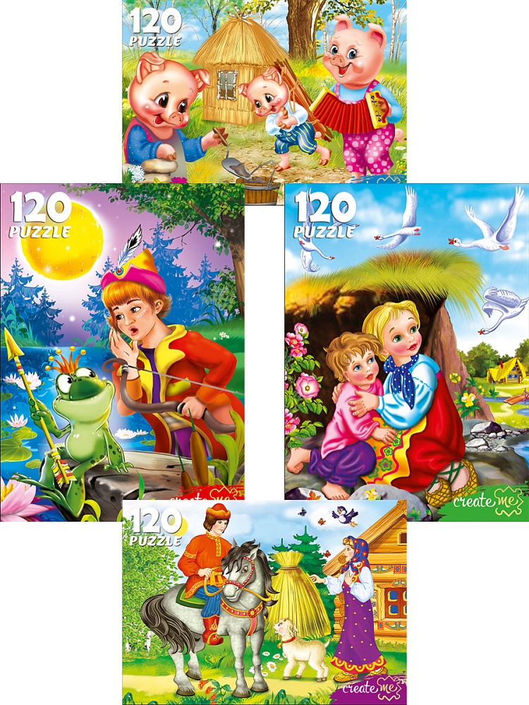 ПАЗЛЫ 120 элементов. ДЕТСКИЕ СКАЗКИ (Арт. П120-8294)