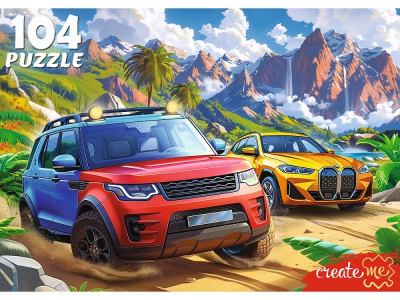 ПАЗЛЫ 104 элемента ГОНКИ В ДЖУНГЛЯХ (Арт. УК104-1985)