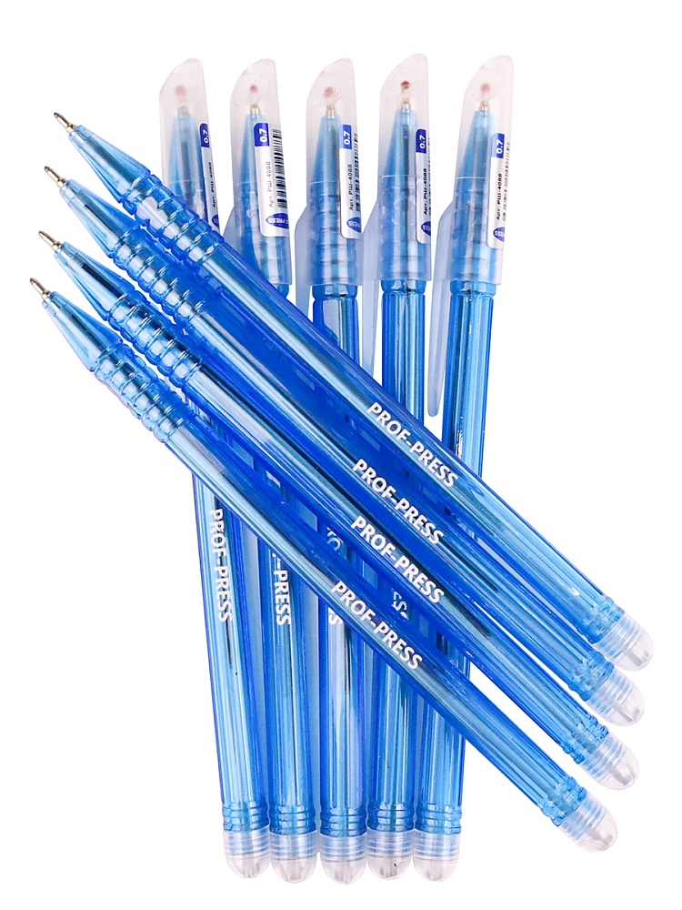 Ручка шариковая с грипом. МОДЕРН СИНЯЯ (РШ-4088)d=0,7 mm, тонир.корпус, игольч.наконеч.