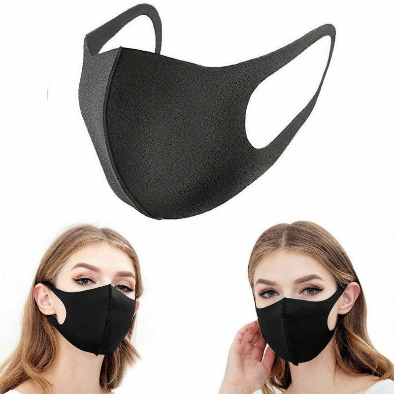 Маска черная нетканый материал fashion Mask