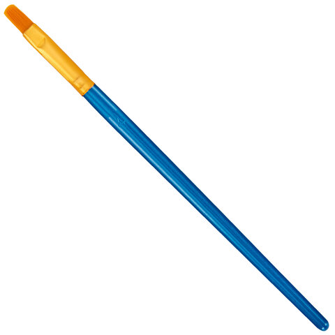 Кисти набор 10 шт., синтетика, синие, № 2/0-8 (Круглые; Овальные; Плоские; Лайнеры), WBZ (ВБЗ)