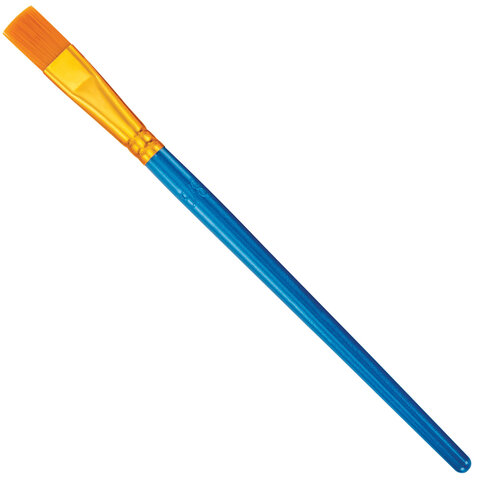 Кисти набор 10 шт., синтетика, синие, № 2/0-8 (Круглые; Овальные; Плоские; Лайнеры), WBZ (ВБЗ)