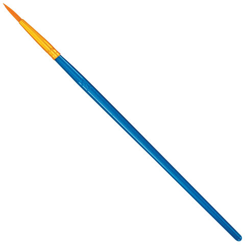 Кисти набор 10 шт., синтетика, синие, № 2/0-8 (Круглые; Овальные; Плоские; Лайнеры), WBZ (ВБЗ)