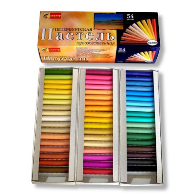 Пастель художественная Спектр "Петербургская", 54 цвета, картон. упак.