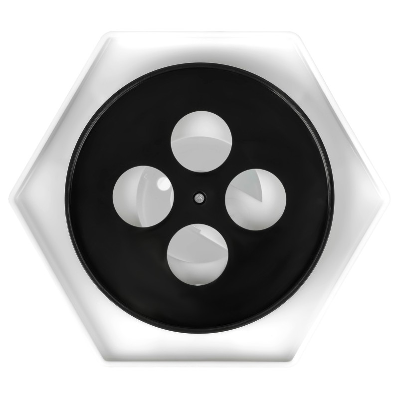 Настольная подставка СТАММ "Maxi Desk", пластиковая, вращающаяся, белая