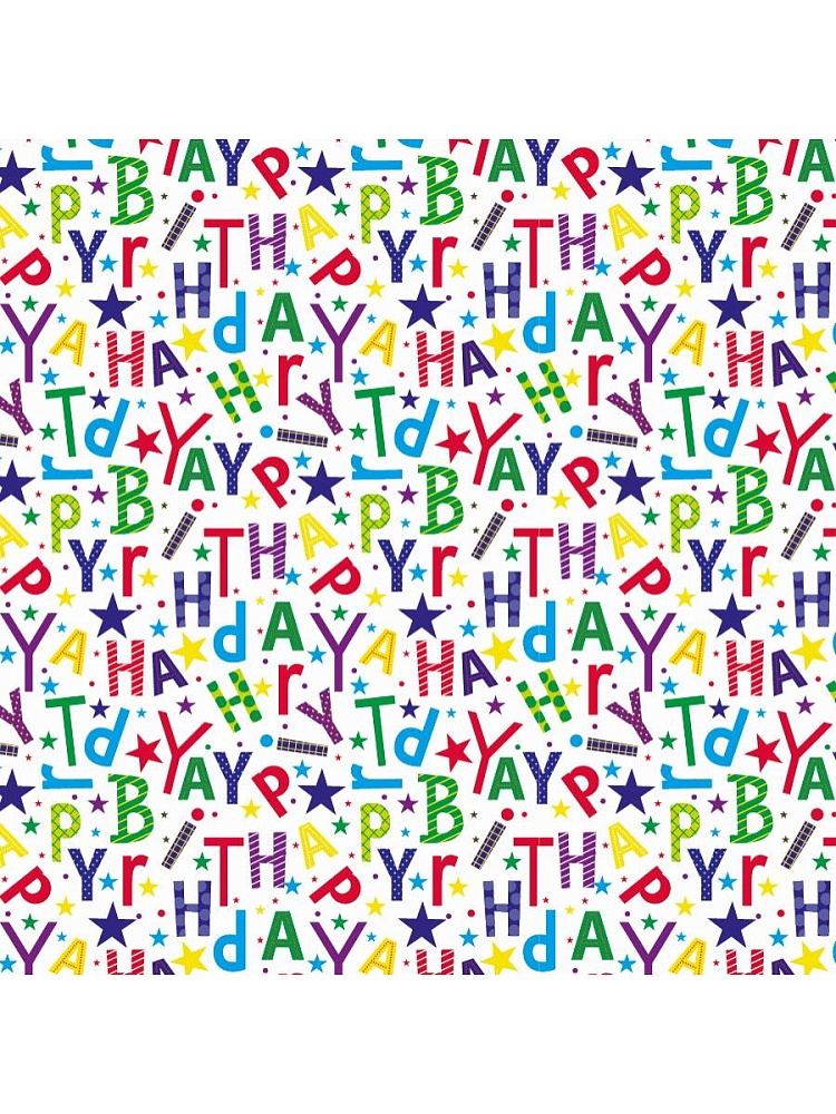 Упаковочная бумага Буквы (70*100см, 10 л) Собственная разработка