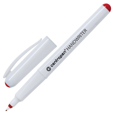 Ручка капиллярная CENTROPEN "Handwriter", трехгранная, толщина письма 0,5 мм, красная