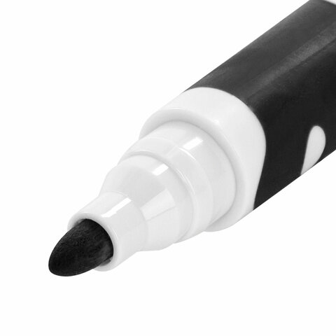 Маркер стираемый для белой доски ЧЕРНЫЙ, BRAUBERG "SOFT", 5 мм, резиновая вставка