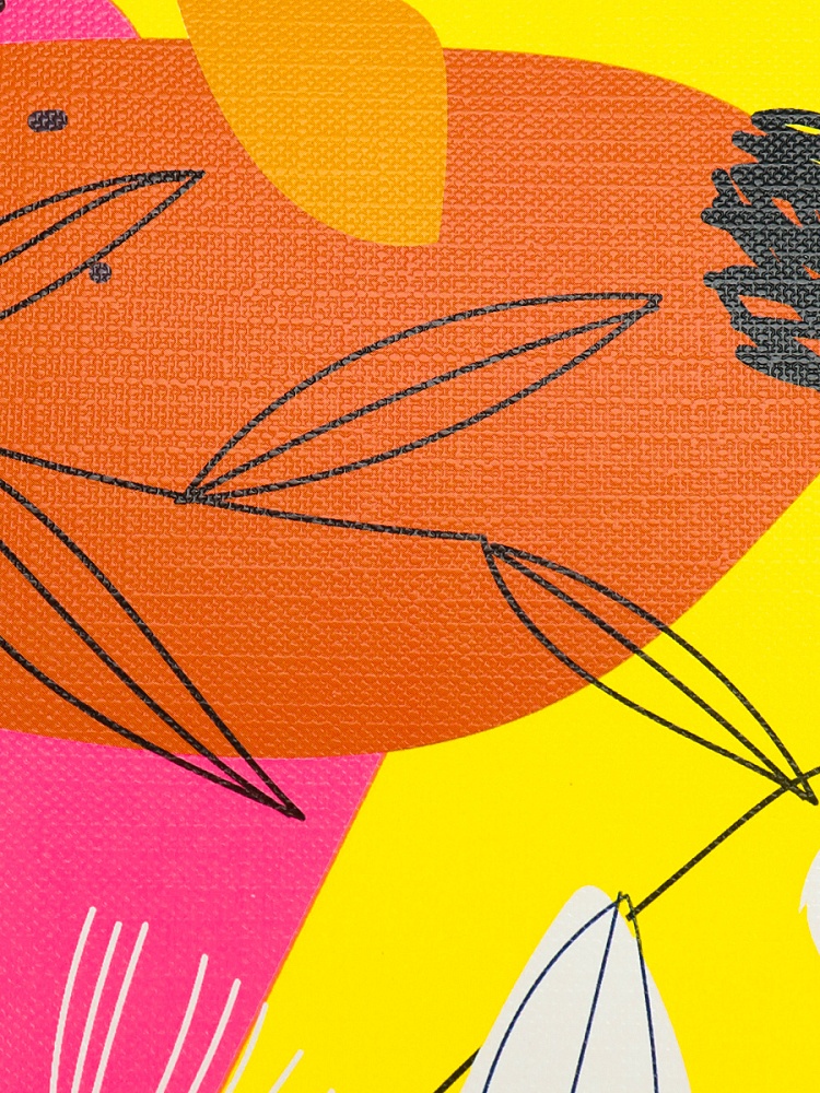 Альбом для рисования А4 40л. ГРАФИЧЕСКИЕ ЦВЕТЫ (40-4926) скрепка, 2 диз. в спайке