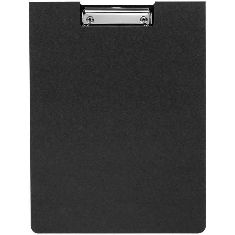 Папка-планшет с зажимом OfficeSpace А4, пластик (полифом), черный 340043