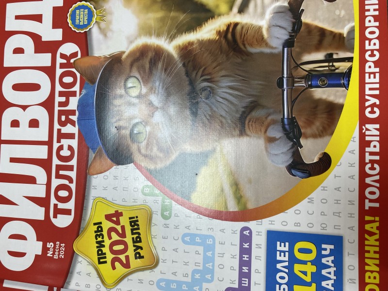 Журнал А4 от Толстяк Филворд толстый суперсборник