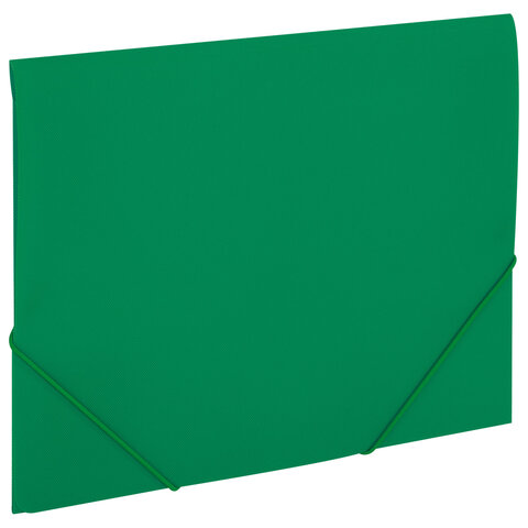 Папка на резинках А4 BRAUBERG PIXEL, темно-зеленая, до 300 листов, 0,5 мм