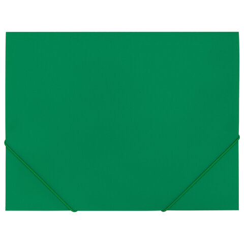 Папка на резинках А4 BRAUBERG PIXEL, темно-зеленая, до 300 листов, 0,5 мм