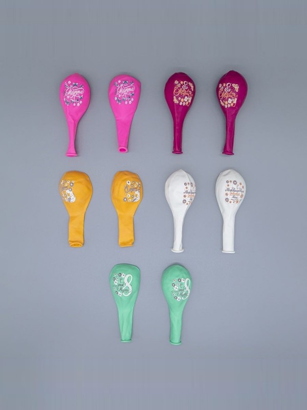 Воздушный шар латексный 12" «Праздник 8 Марта! С женским днём!», 25 шт.