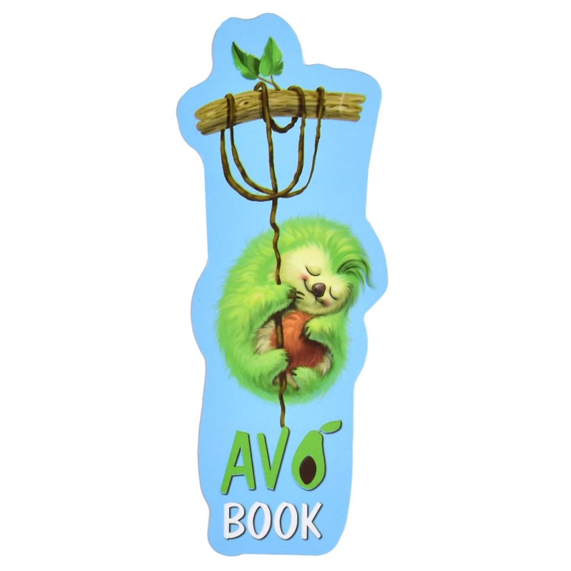 Закладка для книг фигурная арт. 61191 / 50 СОННЫЙ ПУШИСТИК ( 1 шт. в наборе, размер 57x140 мм, материал: мелованный картон 320 г/м²; цвет: полноцветны