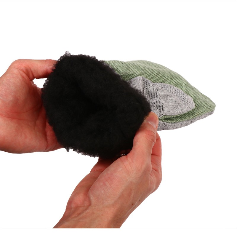 Рукавицы утеплённые, наладонник брезент ОП 420 г, утеплитель ватин, серые