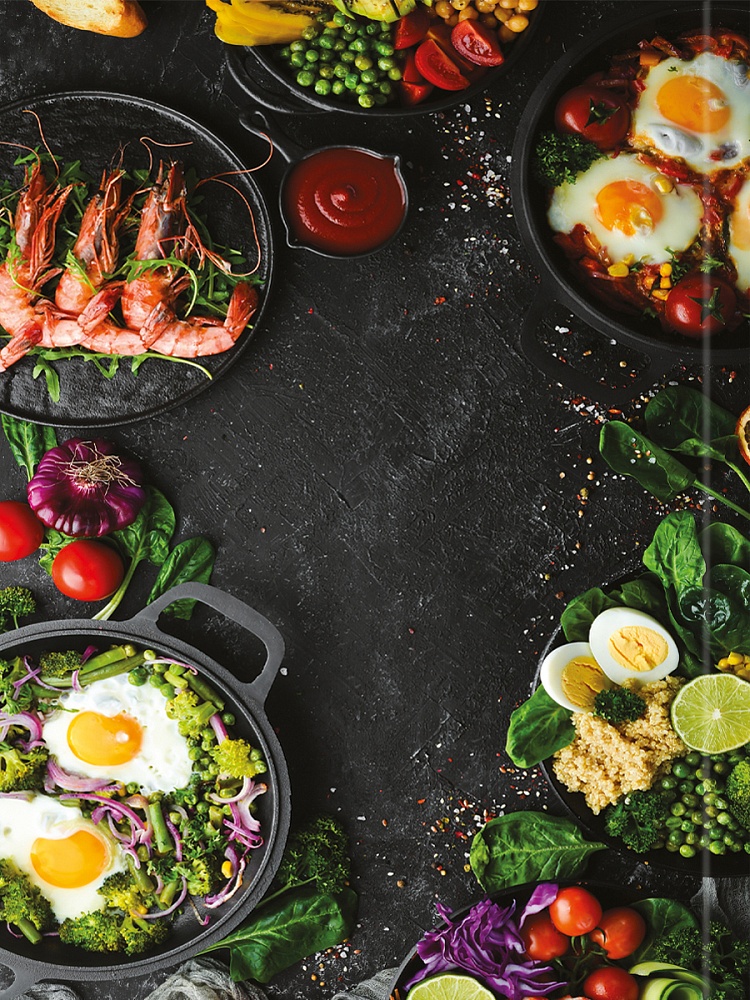 Книга для записи кулин. рецептов. А5, 80л. РАЗНООБРАЗИЕ БЛЮД (80-1751) (7БЦ, гл.ламин., цв.мел.обл)