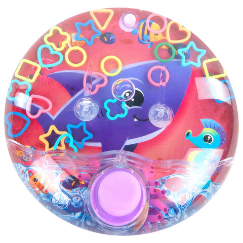 Водная игра ПОДВОДНЫЙ МИР, 10х10 см, колечки, ассорти, 4 вида, JOLLY JOT (ДЖОЛЛИ ДЖОТ)