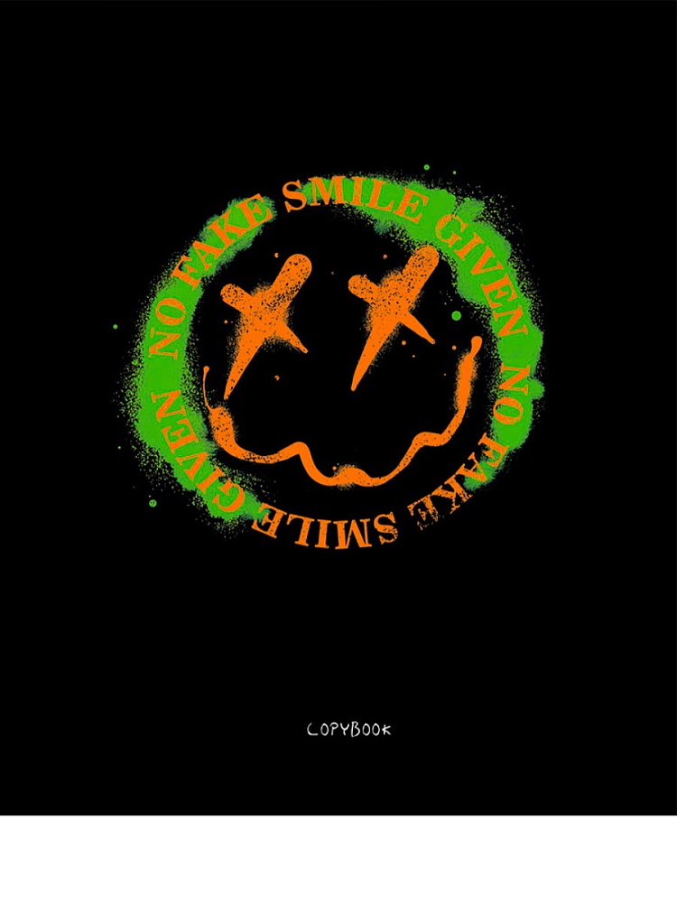 ТМ"Collezione" Тетрадь КЛЕТКА 48л. ЧЁРНЫЙ МИКС (48-9621) цв мел обл, 5 диз в спайке, 6+0