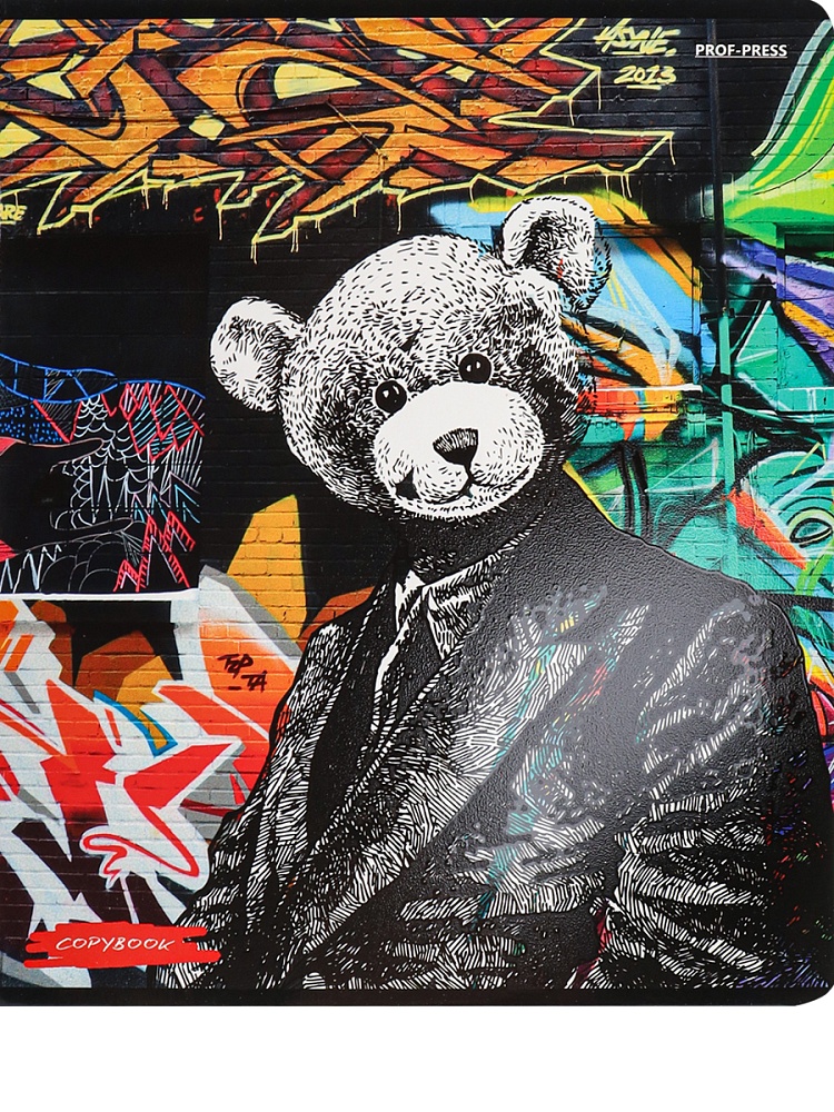 Тетрадь КЛЕТКА 48л. МОЛОДЁЖНЫЕ ДИЗАЙНЫ (48-2417) твин-лак, цвет.мелов.обл., 5 диз в спайке