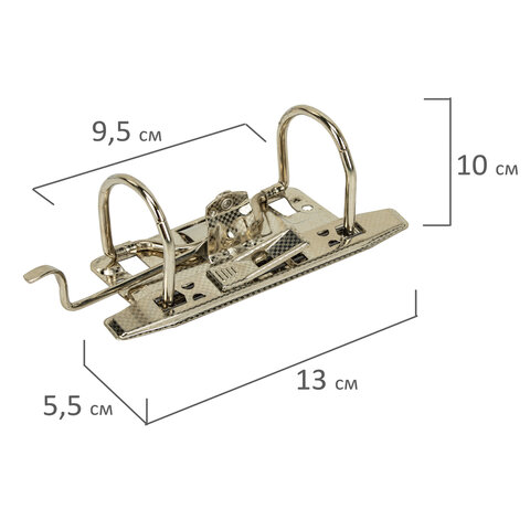 Папка-регистратор STAFF Profit с мраморным покрытием, 75 мм, черная, СЪЕМНЫЙ МЕХАНИЗМ, 272007