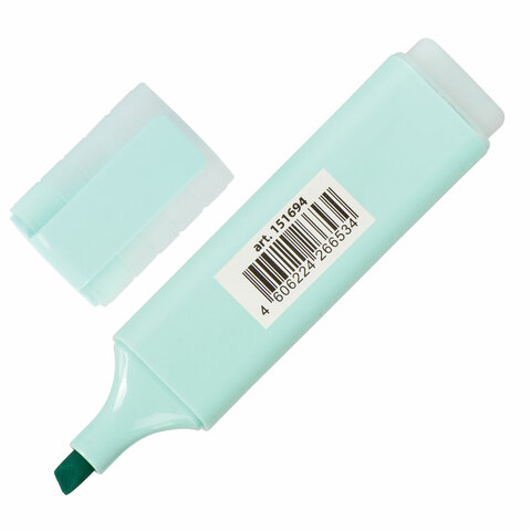 Текстовыделитель BRAUBERG "ORIGINAL PASTEL", БИРЮЗОВЫЙ, линия 1-5 мм