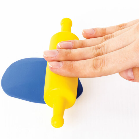 Формочки для лепки 10 штук и скалка ЮНЛАНДИЯ, европодвес