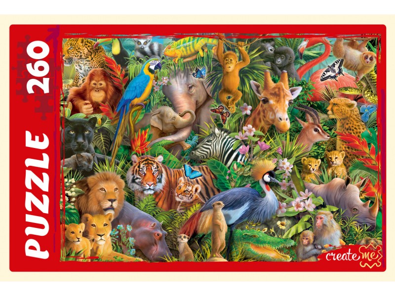 ПАЗЛЫ 260 элементов. ДЖУНГЛИ №1 (Арт. П260-8201)