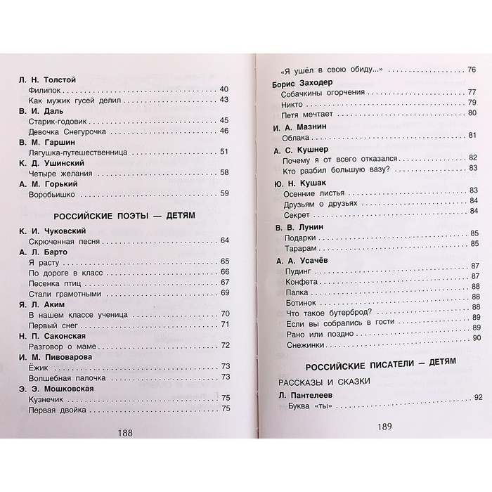 Хрестоматия для внеклассного чтения 1 класс