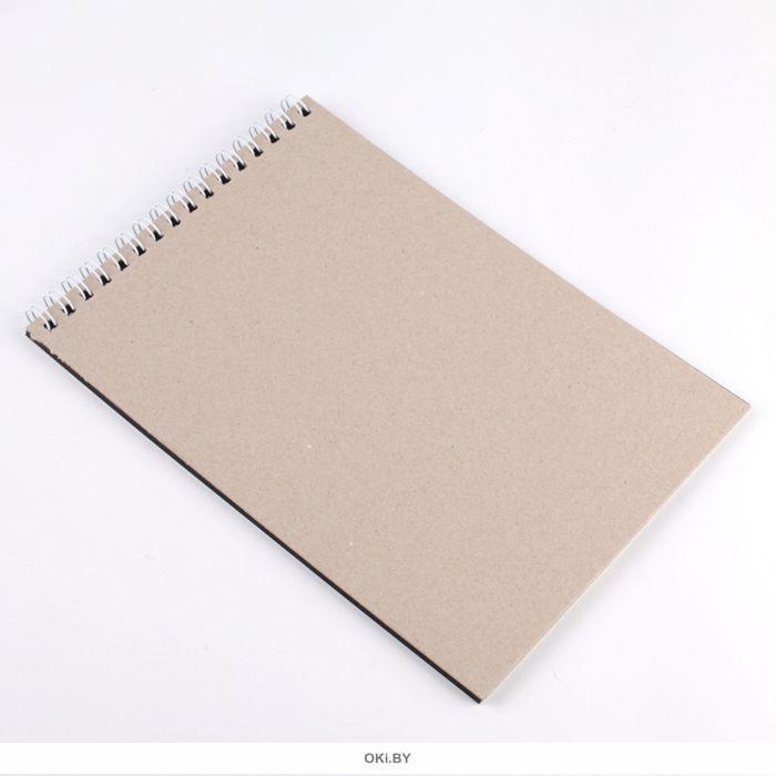 Скетчбук А5, 20л. ЛУННЫЕ ПОДАРКИ (20-5661) гребень, обл.мелов.картон, черный блок, жестк.подл