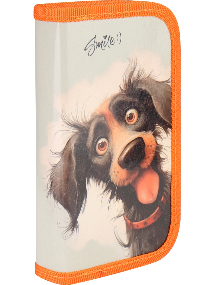 Пенал 2-секц, большой ВЕСЁЛАЯ СОБАКА (ПН-1733) 190х105, ламинированный картон