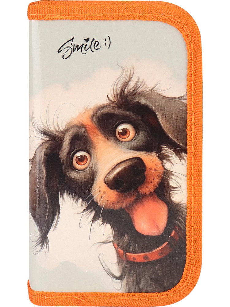 Пенал 2-секц, большой ВЕСЁЛАЯ СОБАКА (ПН-1733) 190х105, ламинированный картон