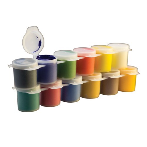 Гуашь ЛУЧ "Классика", 12 цветов по 20 мл, блок-тара, без кисти, картонная упаковка 21С 1376-08