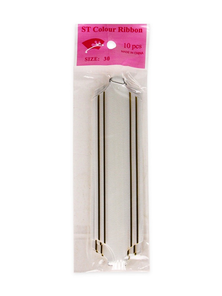 Бант-шар Золотое сечение, 3 см, белый БЛ-6483